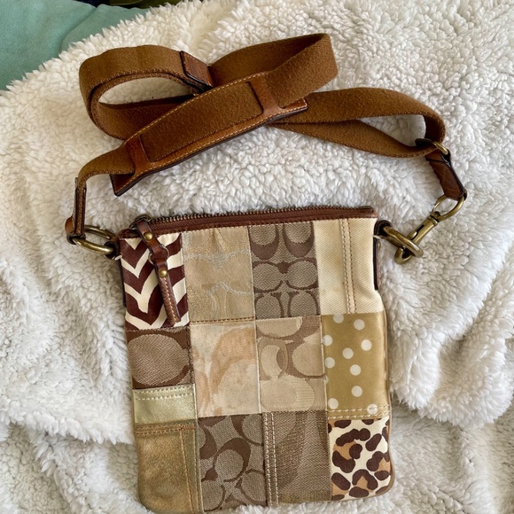 Coach Y2K Canvas Patchwork Crossbody - Picture 3 of 3